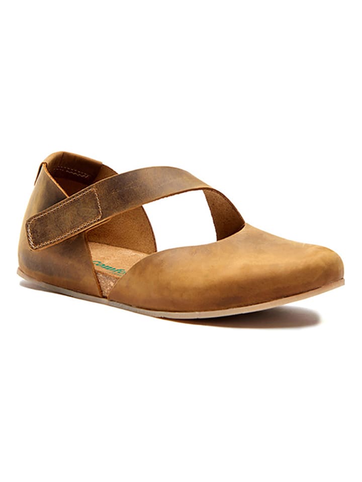 Comfortfusse Skórzane baleriny w kolorze jasnobrązowym rozmiar: 42