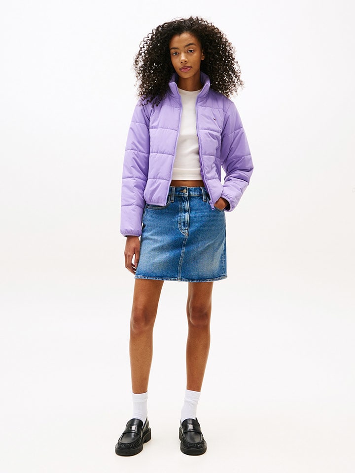 TOMMY JEANS Kurtka pikowana w kolorze lawendowym rozmiar: XS