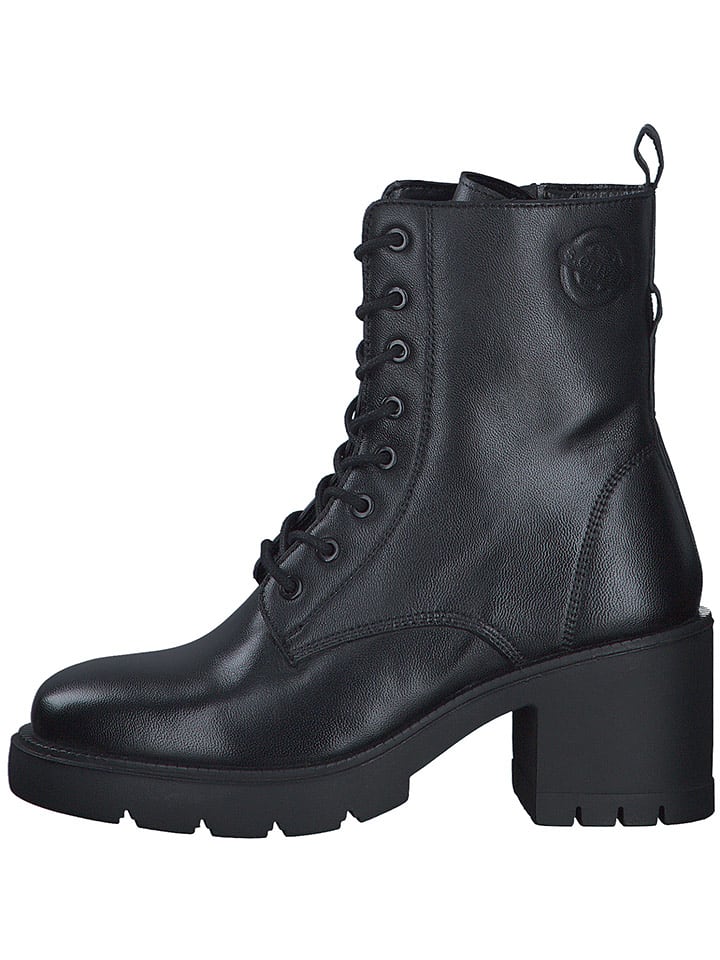 s.Oliver Skórzane botki w kolorze czarnym rozmiar: 38