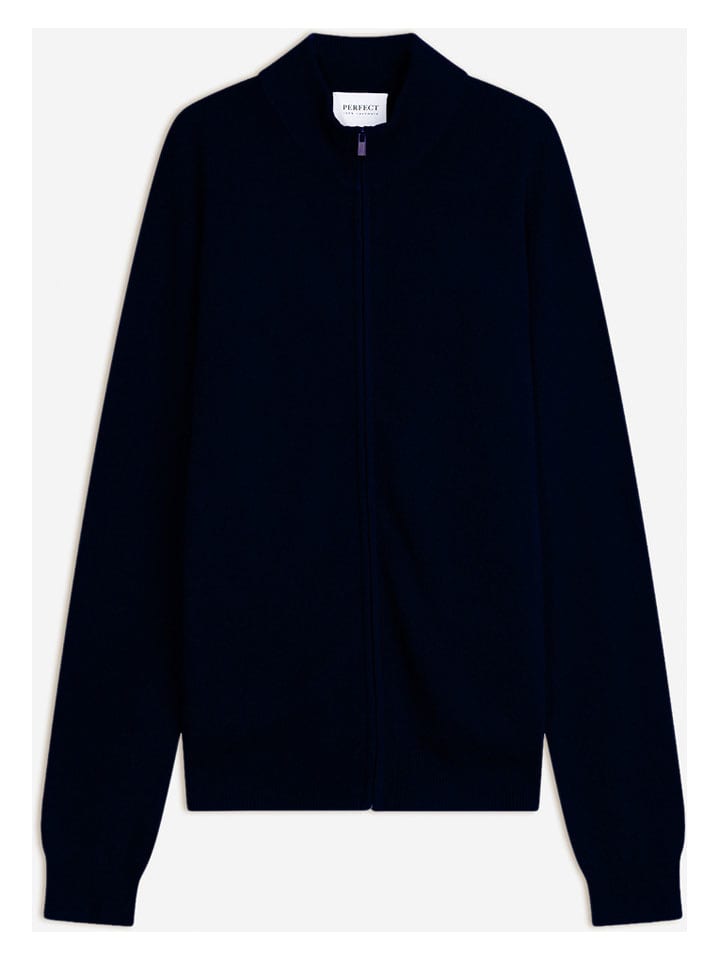 Perfect Cashmere Kaszmirowy kardigan "Jules" w kolorze granatowym rozmiar: XXL