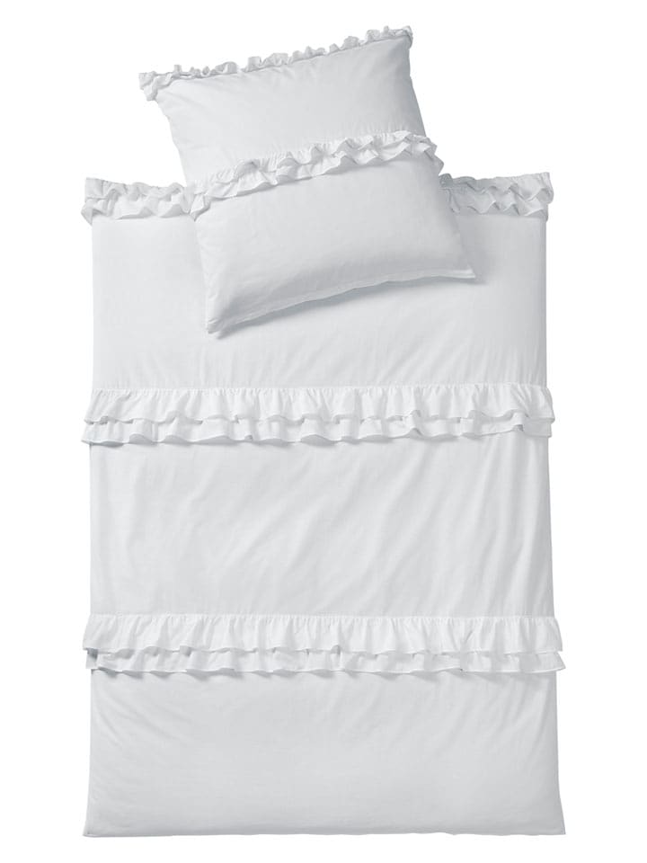 heine home Komplet pościeli renforcé w kolorze białym rozmiar: 135x200 cm