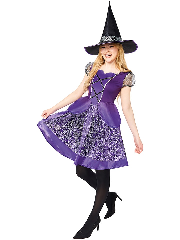 Carnival Party 2-częściowy kostium "Witch" w kolorze fioletowym rozmiar: XL
