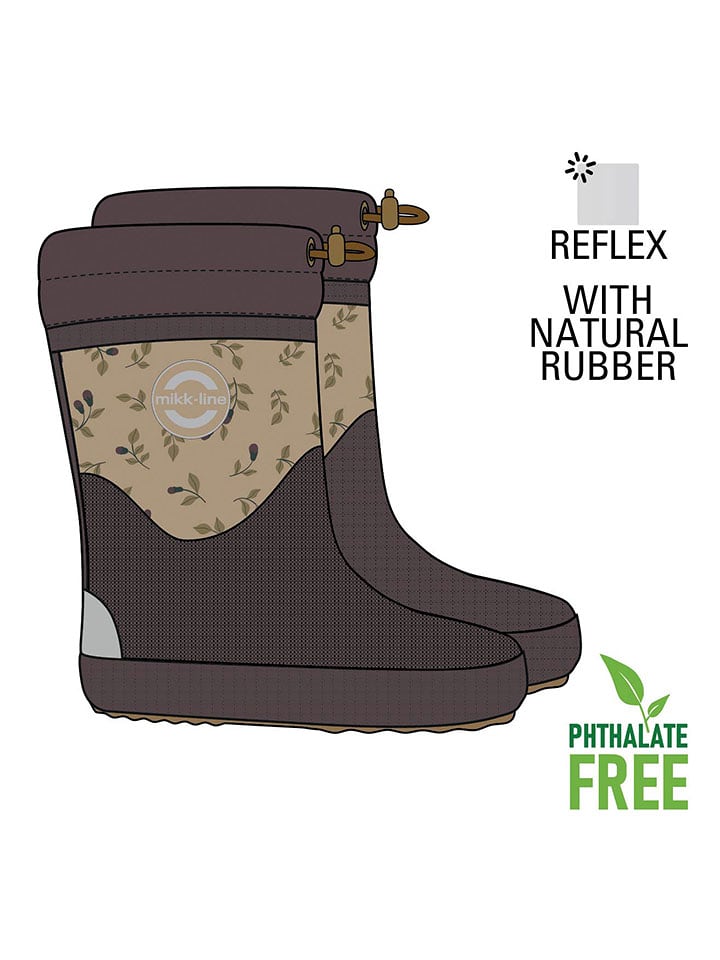 mikk-line Kalosze w kolorze brązowym rozmiar: 24