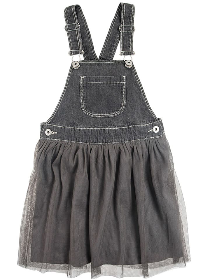 COOL CLUB Sukienka-ogrodniczka dżinsowa w kolorze antracytowym rozmiar: 98