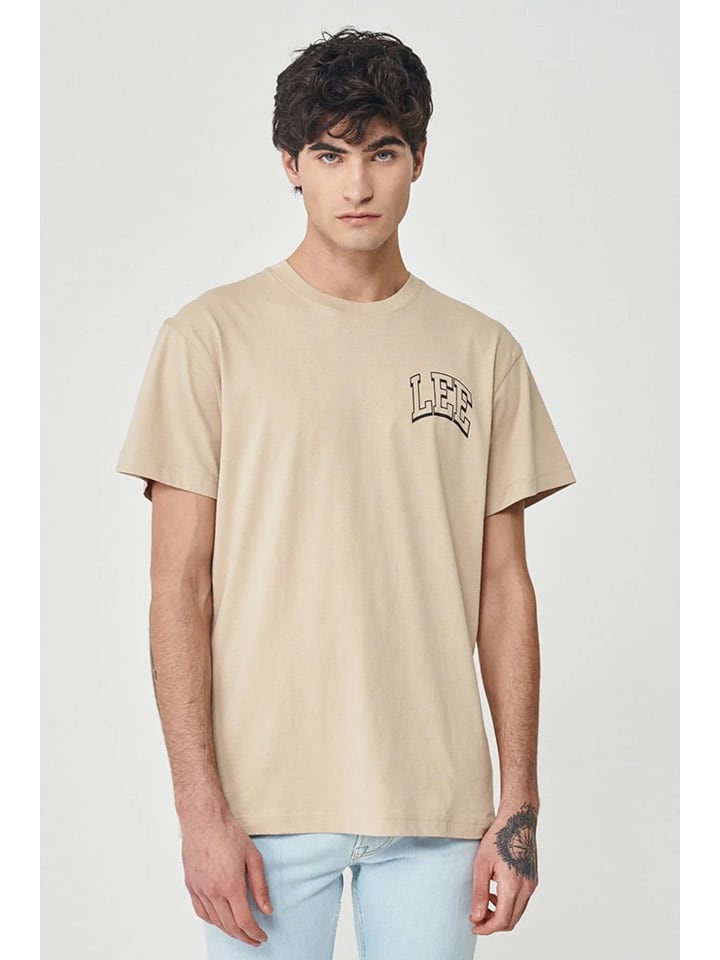 Lee Koszulka w kolorze beżowym rozmiar: XXL