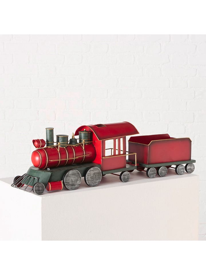 Boltze Figurka dekoracyjna "Senator" w kolorze czerwonym - wys. 21 cm rozmiar: onesize