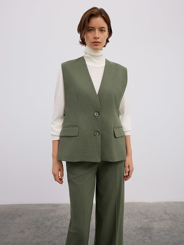 BGN Kamizelka w kolorze khaki rozmiar: 38