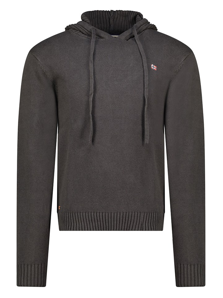 Geographical Norway Sweter "Flicker" w kolorze antracytowym rozmiar: XXL