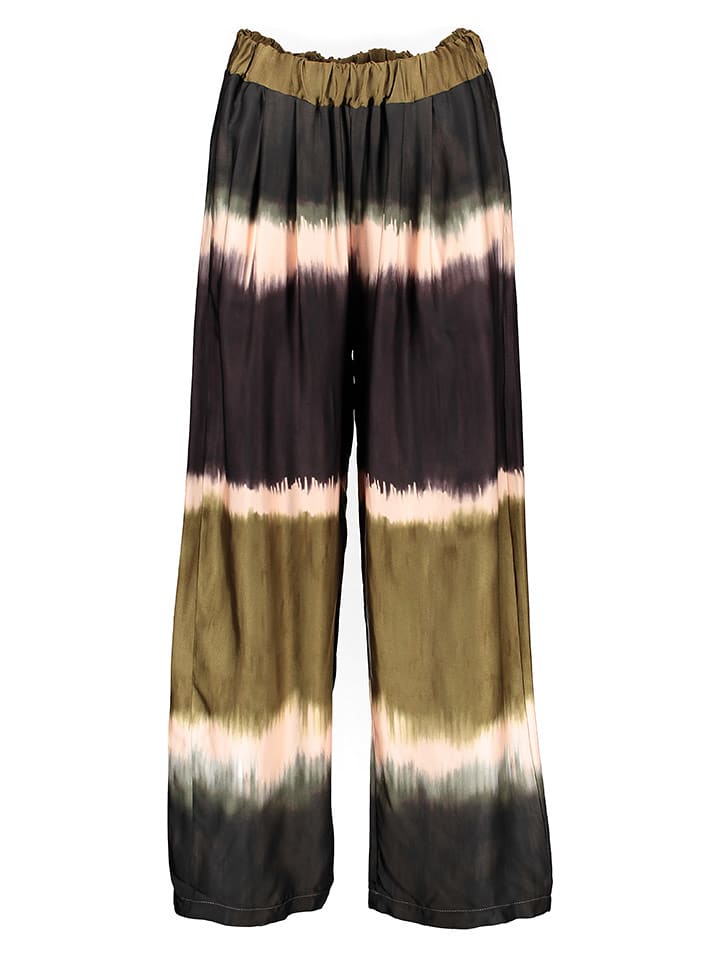 miss goodlife Spodnie w kolorze oliwkowo-antracytowym rozmiar: L