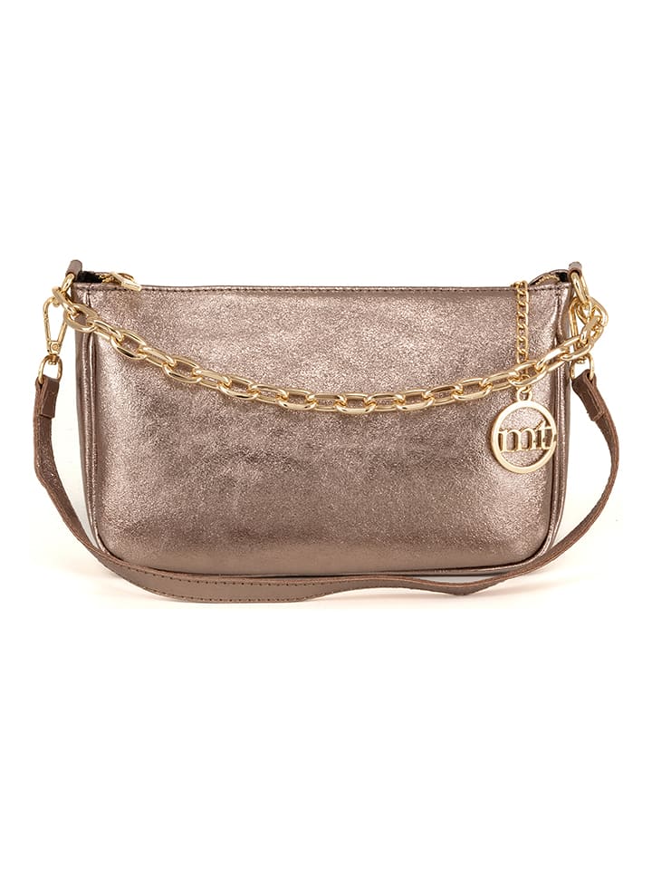 Mia Tomazzi Skórzana torebka "Aretusa" w kolorze brązowym - 29 x 17 x 6 cm rozmiar: onesize