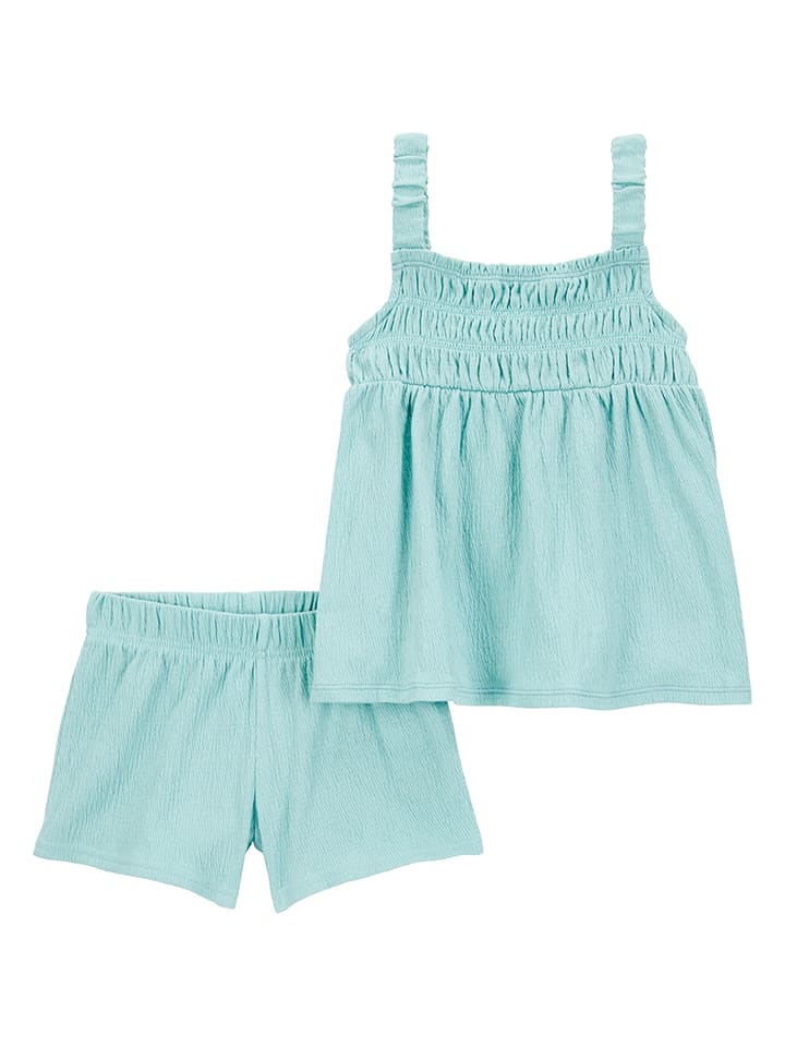 carter's 2-częściowy zestaw w kolorze turkusowym rozmiar: 80