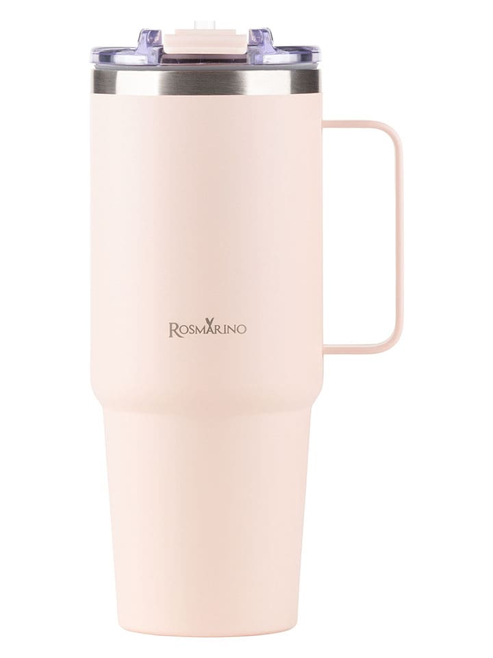 ROSMARINO Kubek termiczny "MegaCup" w kolorze jasnoróżowym - 900 ml rozmiar: onesize