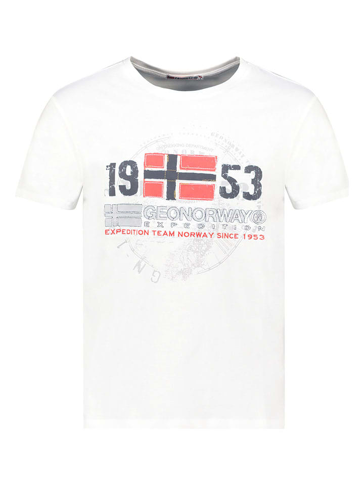 Geographical Norway Koszulka "Japigal" w kolorze białym rozmiar: 140