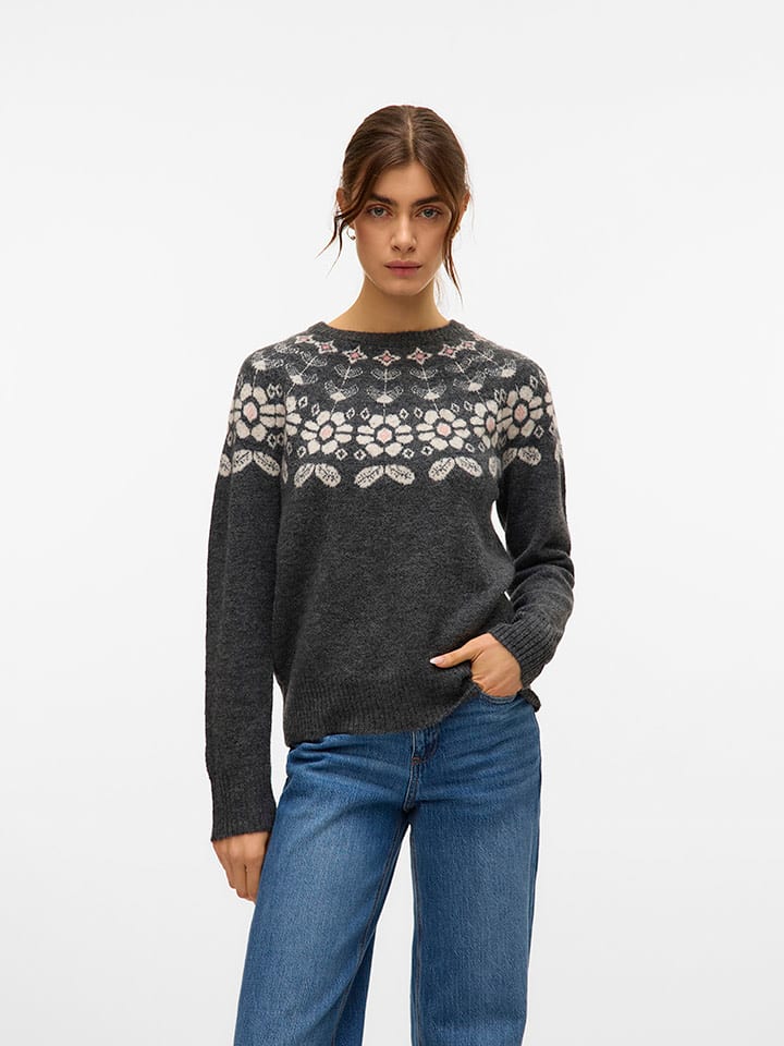 Vero Moda Sweter w kolorze antracytowym rozmiar: S