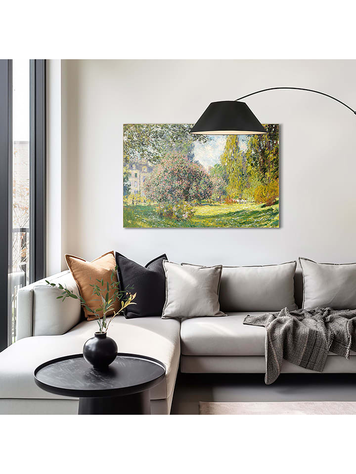 Orangewallz Druk artystyczny "Claude Monet - parc Monceau" w ramce rozmiar: 60x90 cm