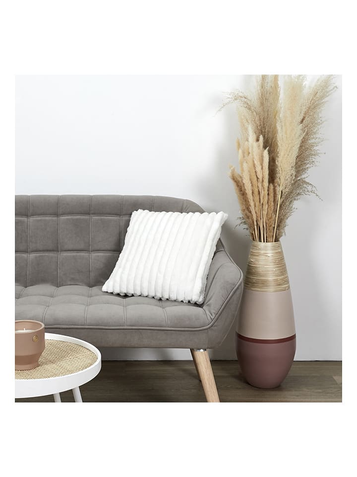 THE HOME DECO FACTORY Poduszka w kolorze kremowym - 40 x 40 cm rozmiar: onesize