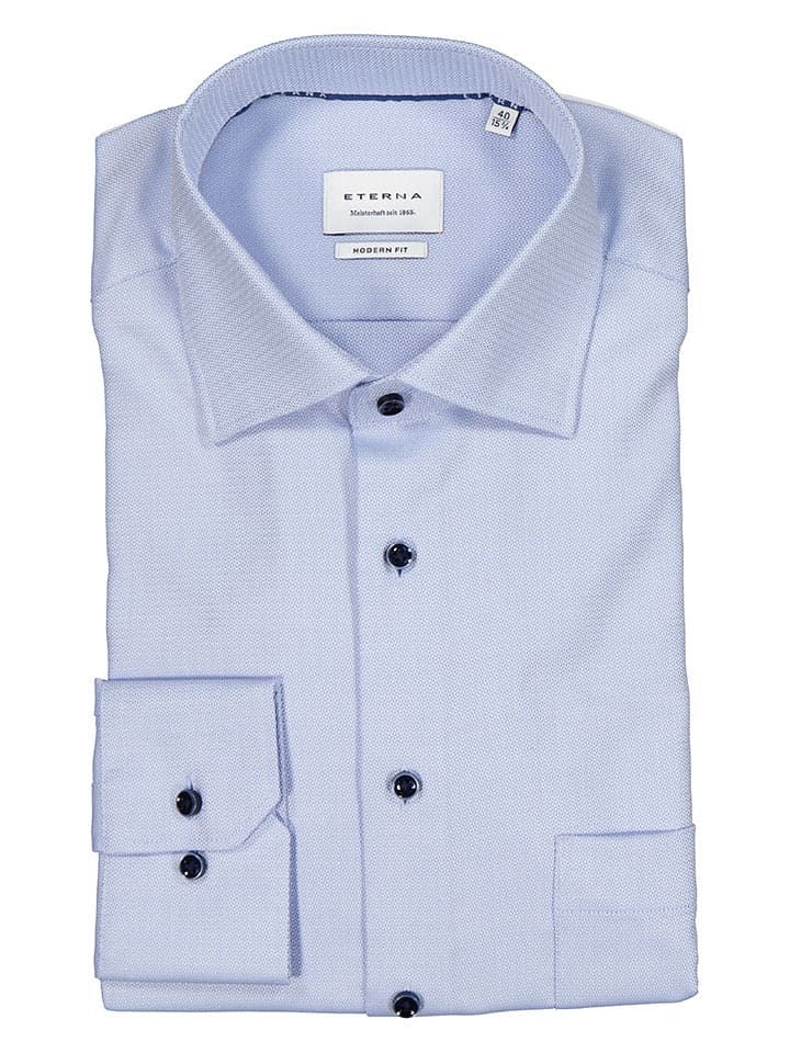 Eterna Koszula - Modern fit - w kolorze błękitnym rozmiar: 38