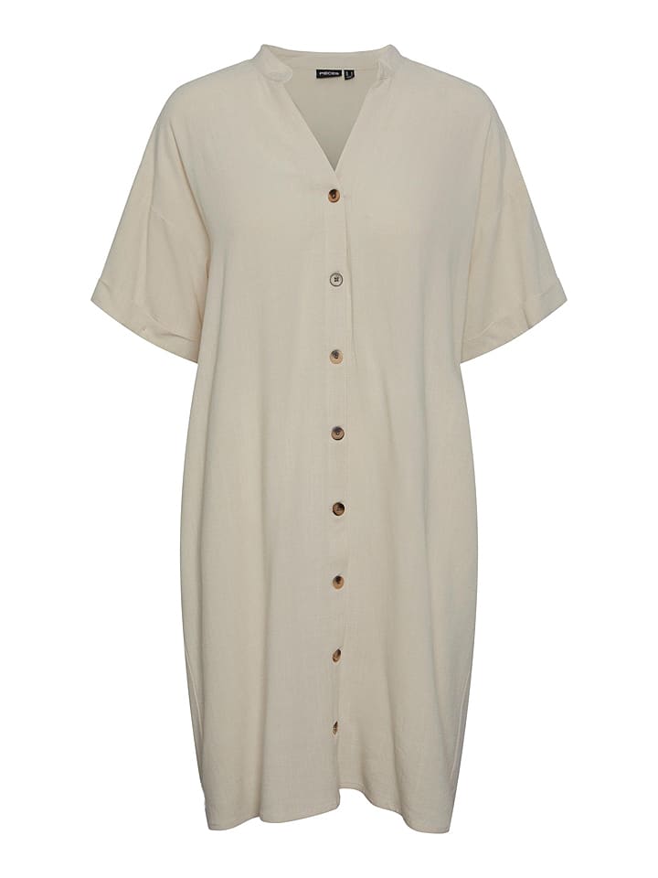 Pieces Sukienka w kolorze kremowym rozmiar: S