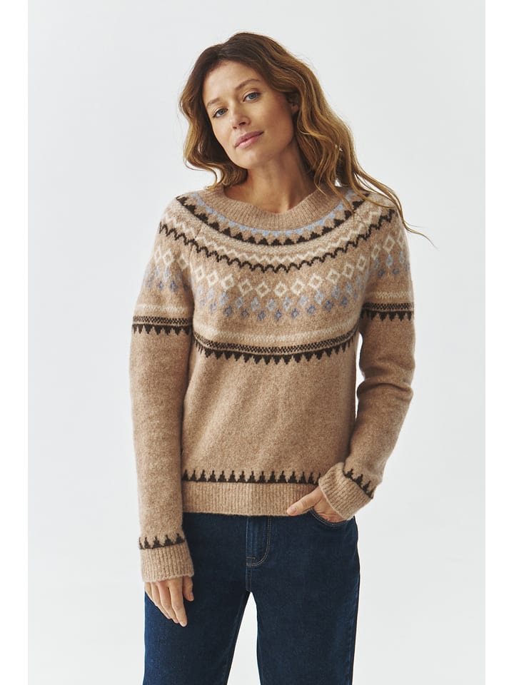TATUUM Sweter "Alice" w kolorze beżowym rozmiar: XL