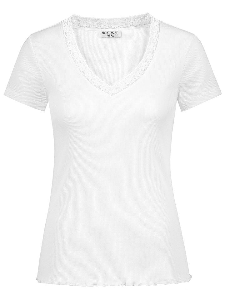 Sublevel Koszulka w kolorze białym rozmiar: S
