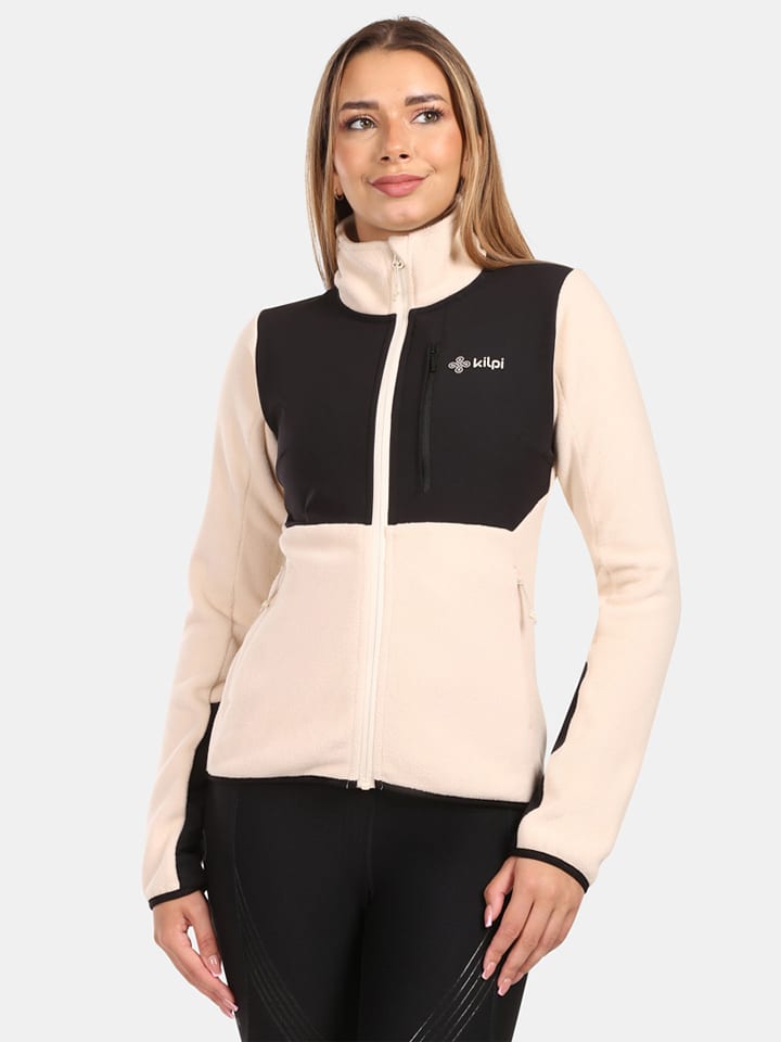 Kilpi Kurtka polarowa "Kajaani" w kolorze beżowo-czarnym rozmiar: 36