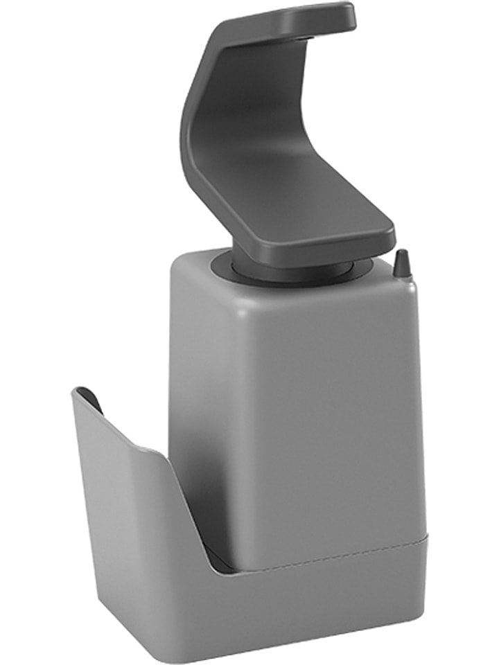 metaltex Dozownik mydła "Soap-Tex" w kolorze szarym - 11 x 22 x 8 cm rozmiar: onesize