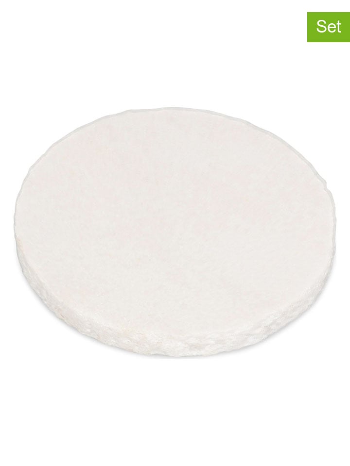 Salt and Pepper Podkładki (4 szt.) w kolorze białym pod szklanki - Ø 10 cm rozmiar: onesize