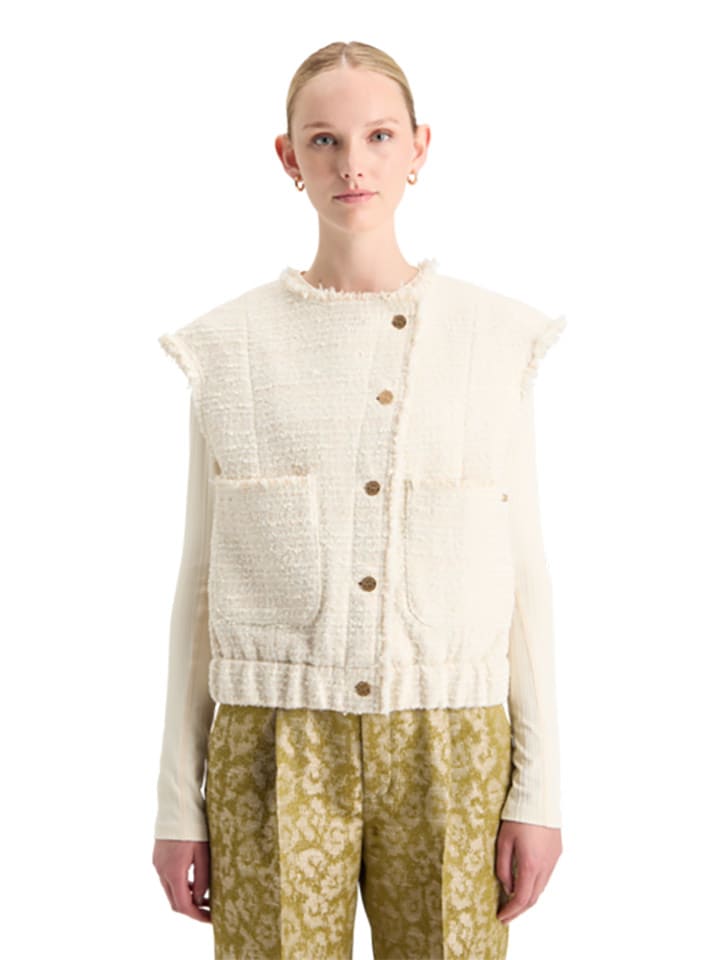 Scotch & Soda Kamizelka w kolorze kremowym rozmiar: XL