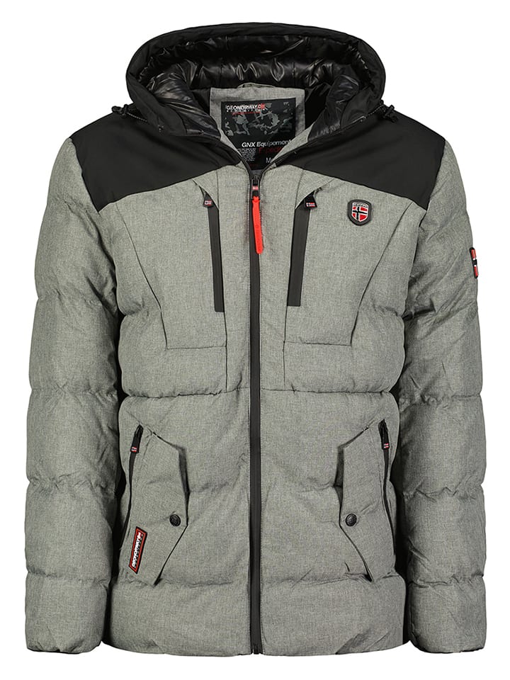 Geographical Norway Parka "Cashblend" w kolorze szarym rozmiar: S