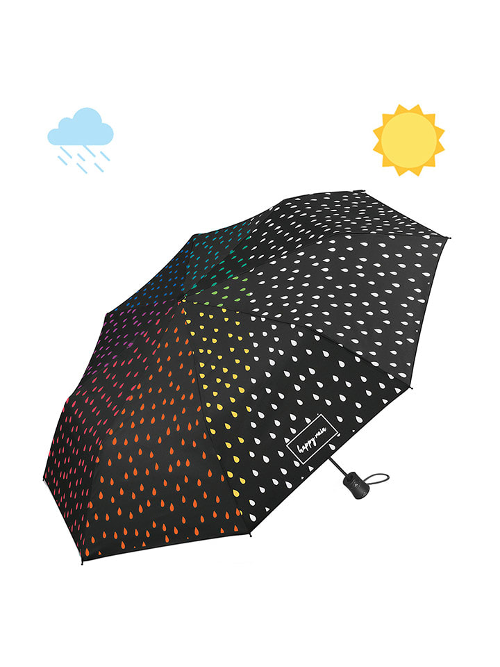 happy rain Parasol w kolorze czarnym - Ø 94 cm rozmiar: onesize