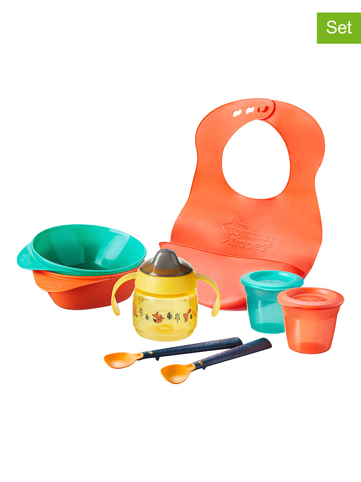 tommee tippee 8-częściowy zestaw w różnych kolorach rozmiar: onesize