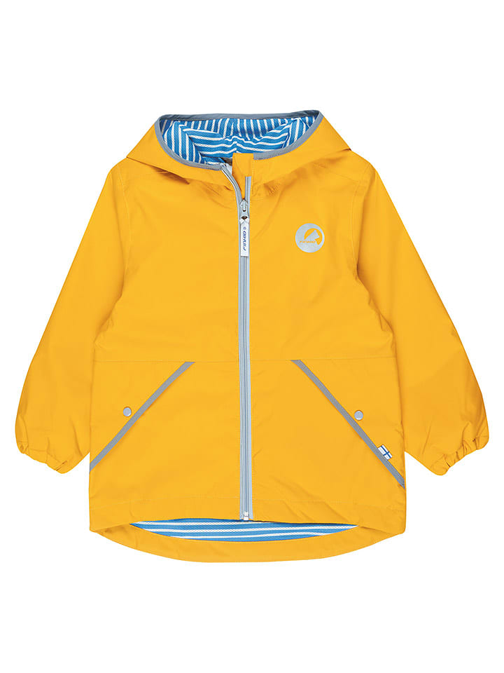finkid Kurtka przeciwdeszczowa "PUUSKIAINEN" w kolorze żółtym rozmiar: 80/90