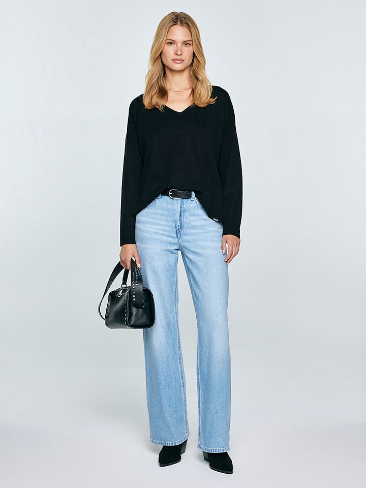 BIG STAR Sweter "Fausti" w kolorze czarnym rozmiar: M