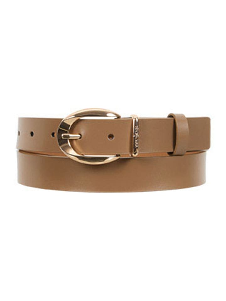 Wojas Skórzany pasek w kolorze beżowym rozmiar: 90