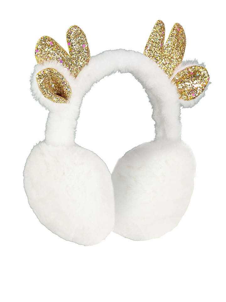 Eight2Nine Pluszowe nauszniki w kolorze białym rozmiar: onesize