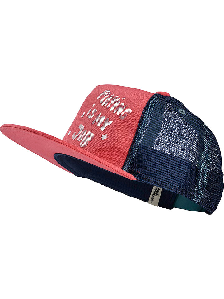 Jack Wolfskin Czapka "Rib" w kolorze granatowo-różowym rozmiar: M
