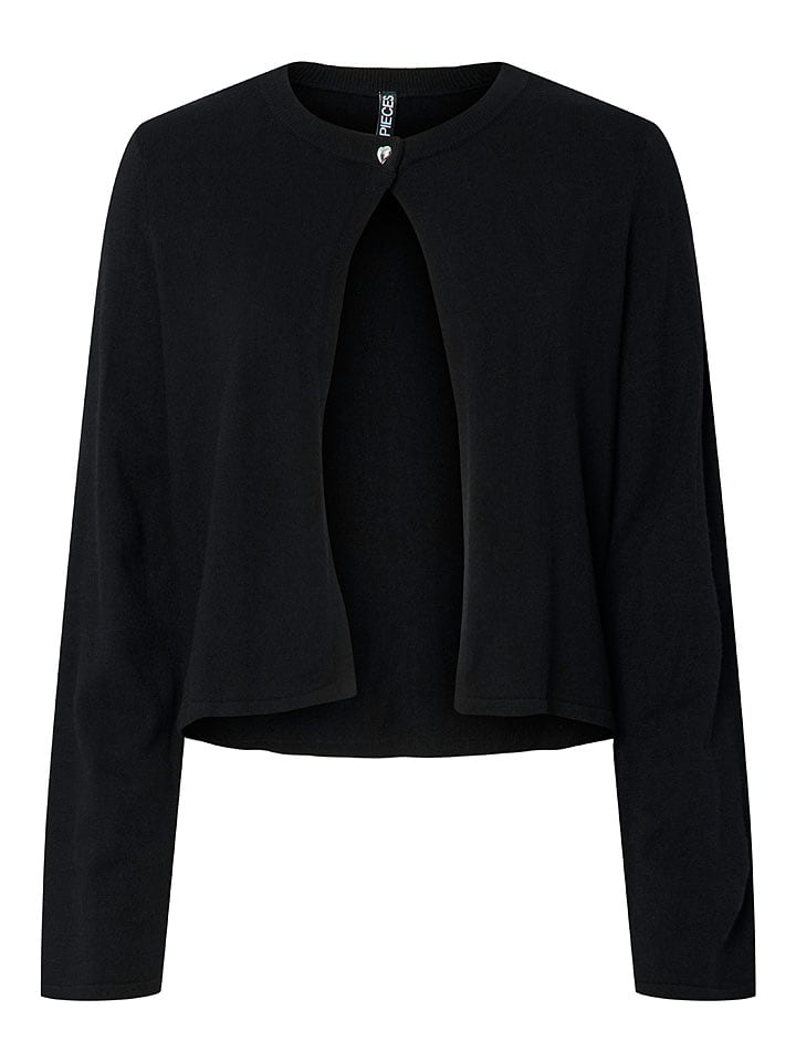 Pieces Kardigan "Orina" w kolorze czarnym rozmiar: XL