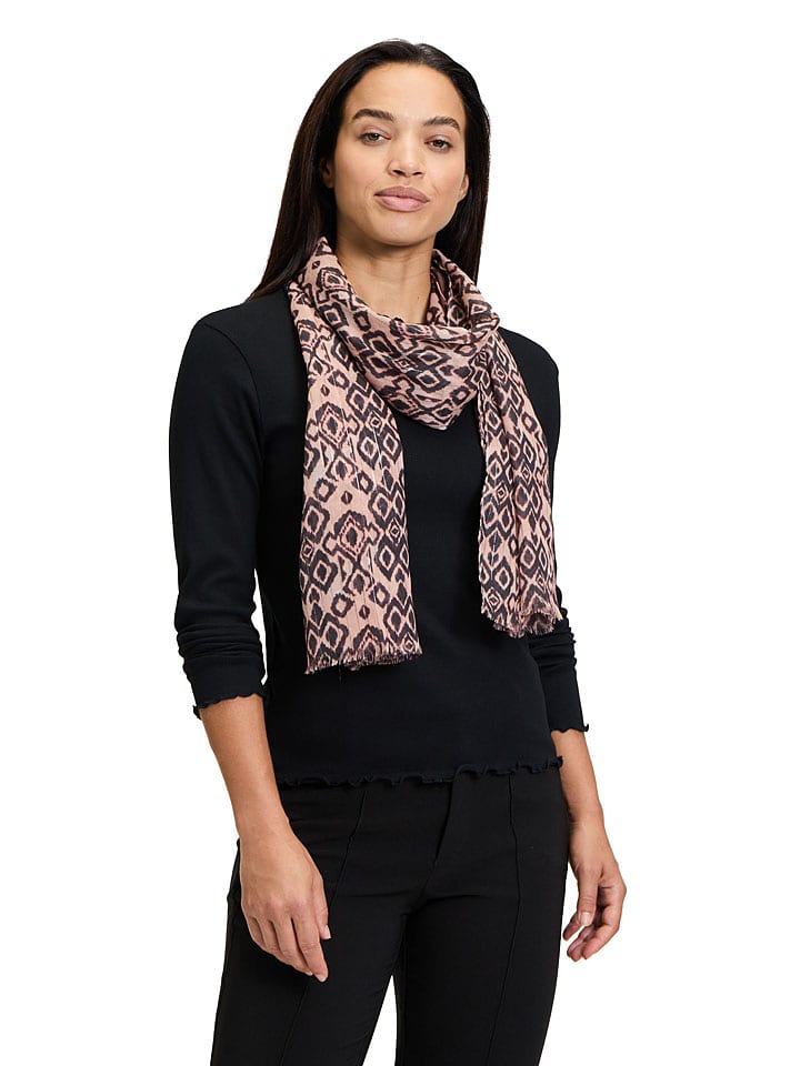 CARTOON Szal w kolorze jasnoróżowo-granatowym - 180 x 70 cm rozmiar: onesize