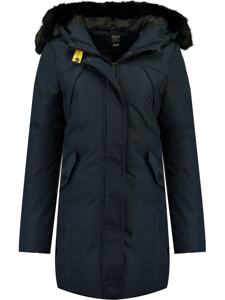 Geographical Norway Płaszcz zimowy "Cherifa" w kolorze granatowym rozmiar: XL