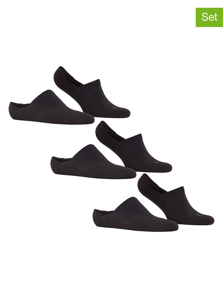 Falke Sportowe skarpety-stopki (3 pary) w kolorze czarnym rozmiar: 42/43