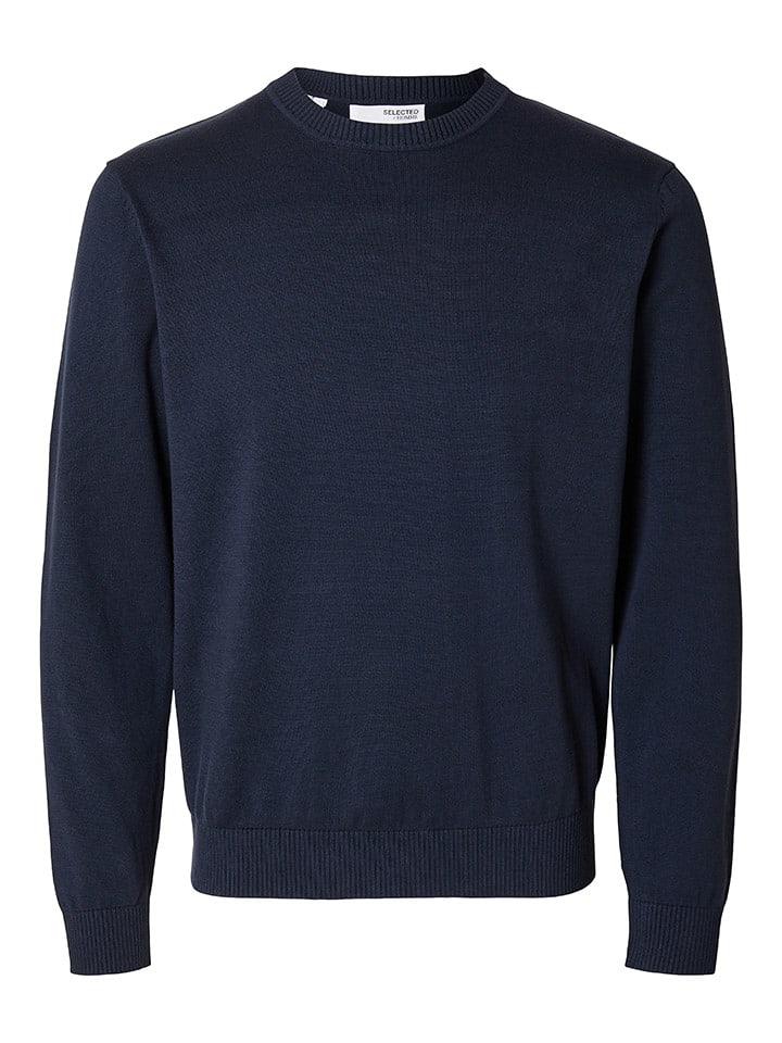 SELECTED HOMME Sweter "Kris" w kolorze granatowym rozmiar: L