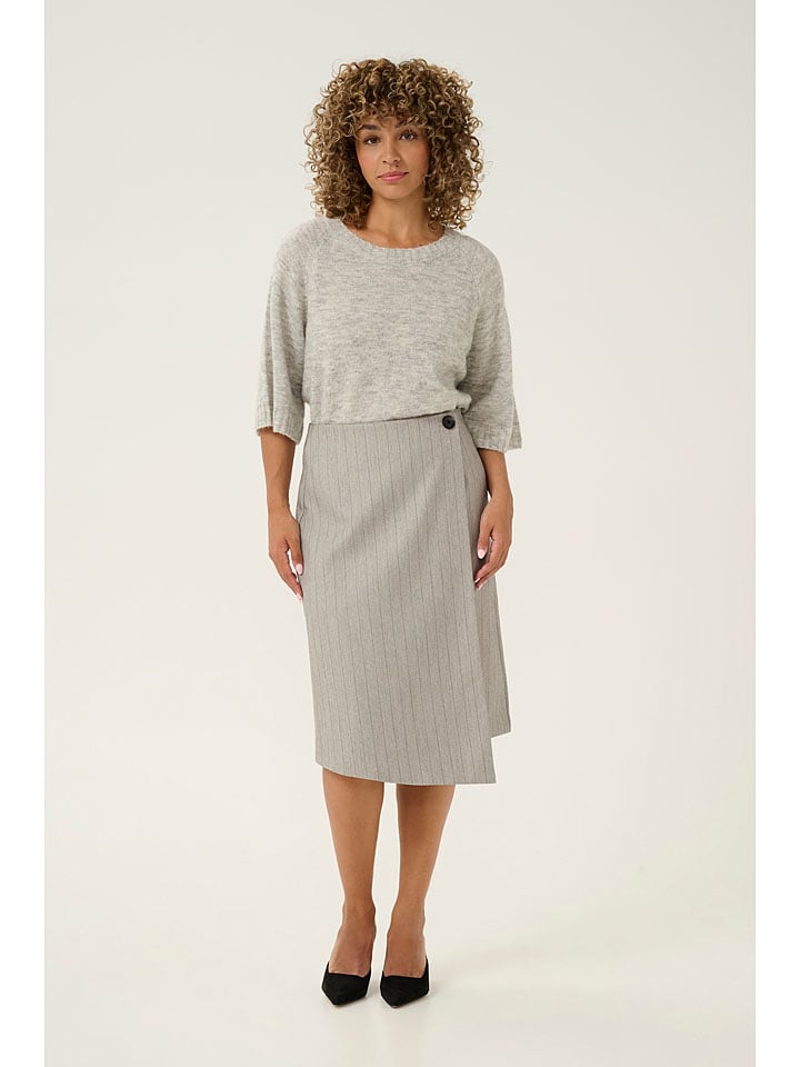 Kaffe Spódnica "Kaysa" w kolorze szarym rozmiar: 38