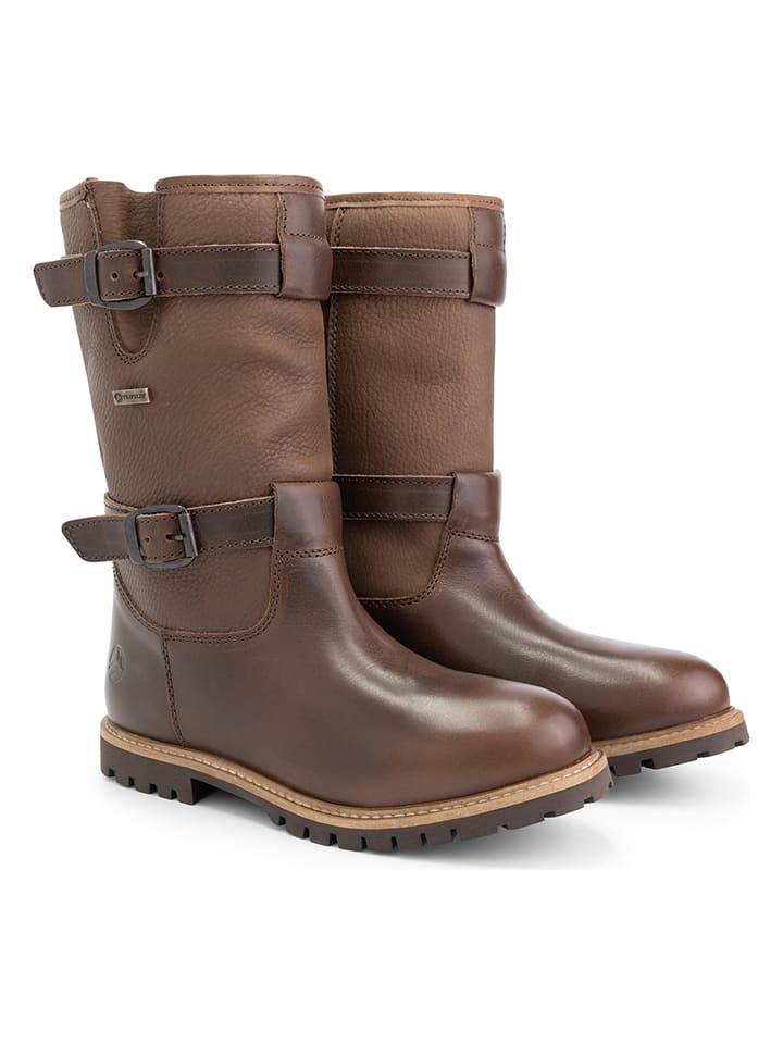 TRAVELIN' Skórzane kozaki "Sweden" w kolorze brązowym rozmiar: 37