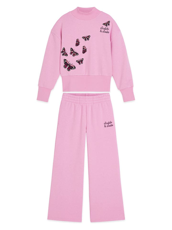 Scotch & Soda 2-częściowy zestaw w kolorze jasnoróżowym rozmiar: 128/134