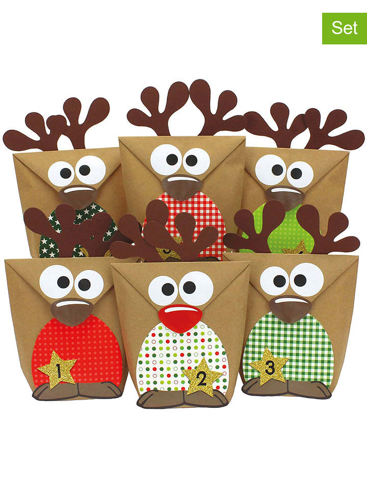 G. Wurm 58-częściowy zestaw DIY - kalendarz adwentowy w kolorze jasnobrązowym rozmiar: onesize