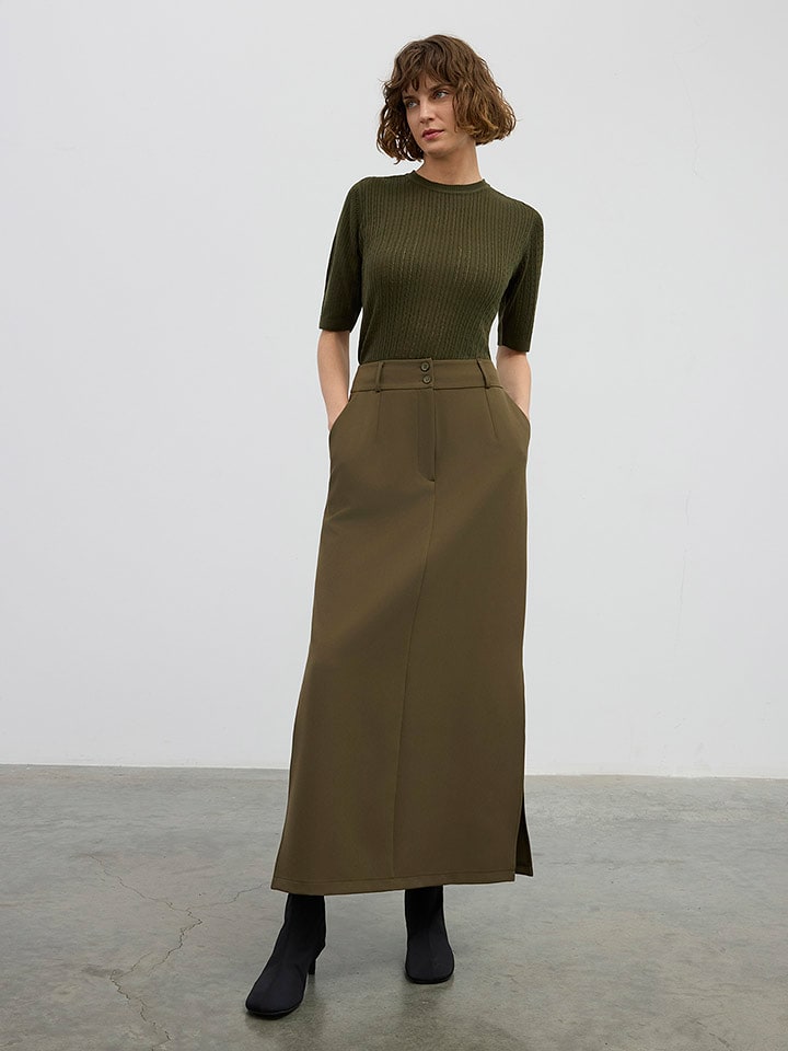 BGN Spódnica w kolorze khaki rozmiar: 34