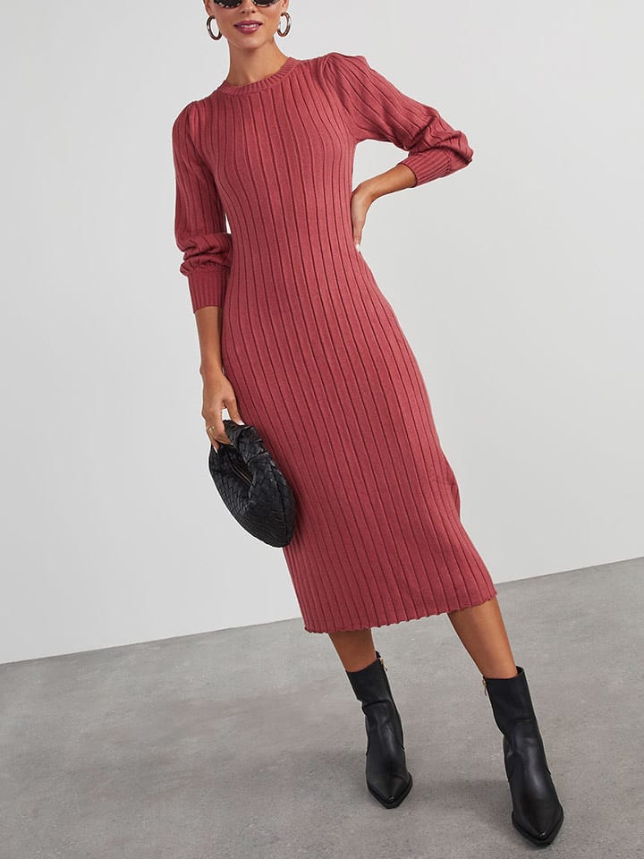 Milan Kiss Sukienka w kolorze szaroróżowym rozmiar: M