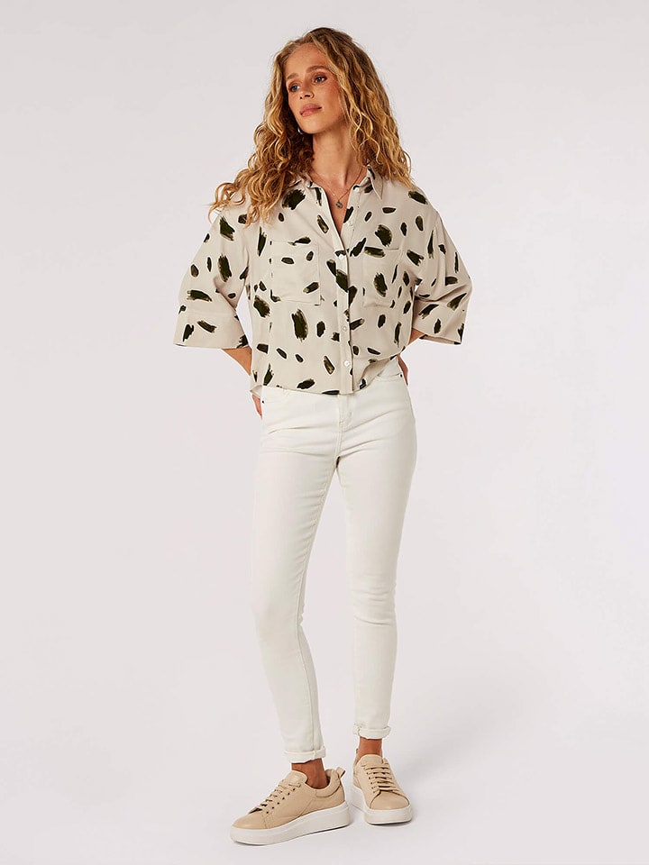 Apricot Bluzka w kolorze kremowo-czarnym rozmiar: XL