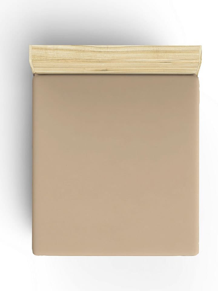 Elizabed Prześcieradło renforcé w kolorze beżowym na gumce rozmiar: 130x190 cm