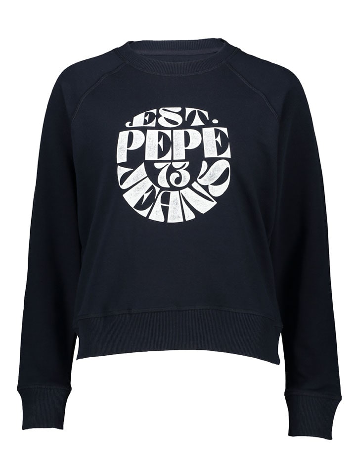 Pepe Jeans Sweter "Elena" w kolorze czarno-białym rozmiar: L